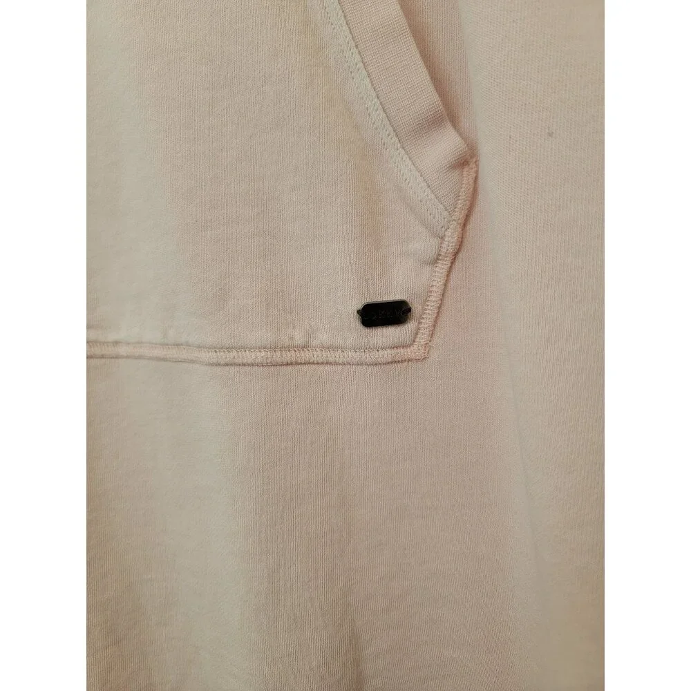 DKNY Sport Pink Hooded Short Sleeve Raw Hem Sweater Dress w/ Kangaroo Pocket Med - Picture 4 of 6